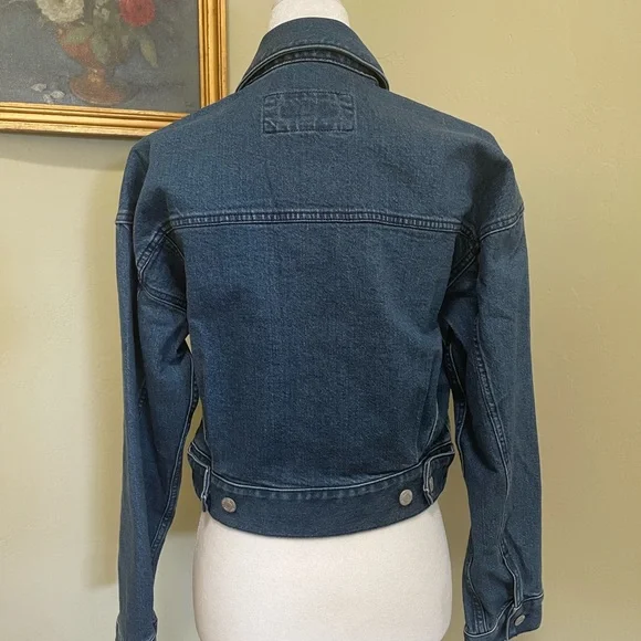 LOFT medium wash Blue Jean Jacket - Picture 4 of 6